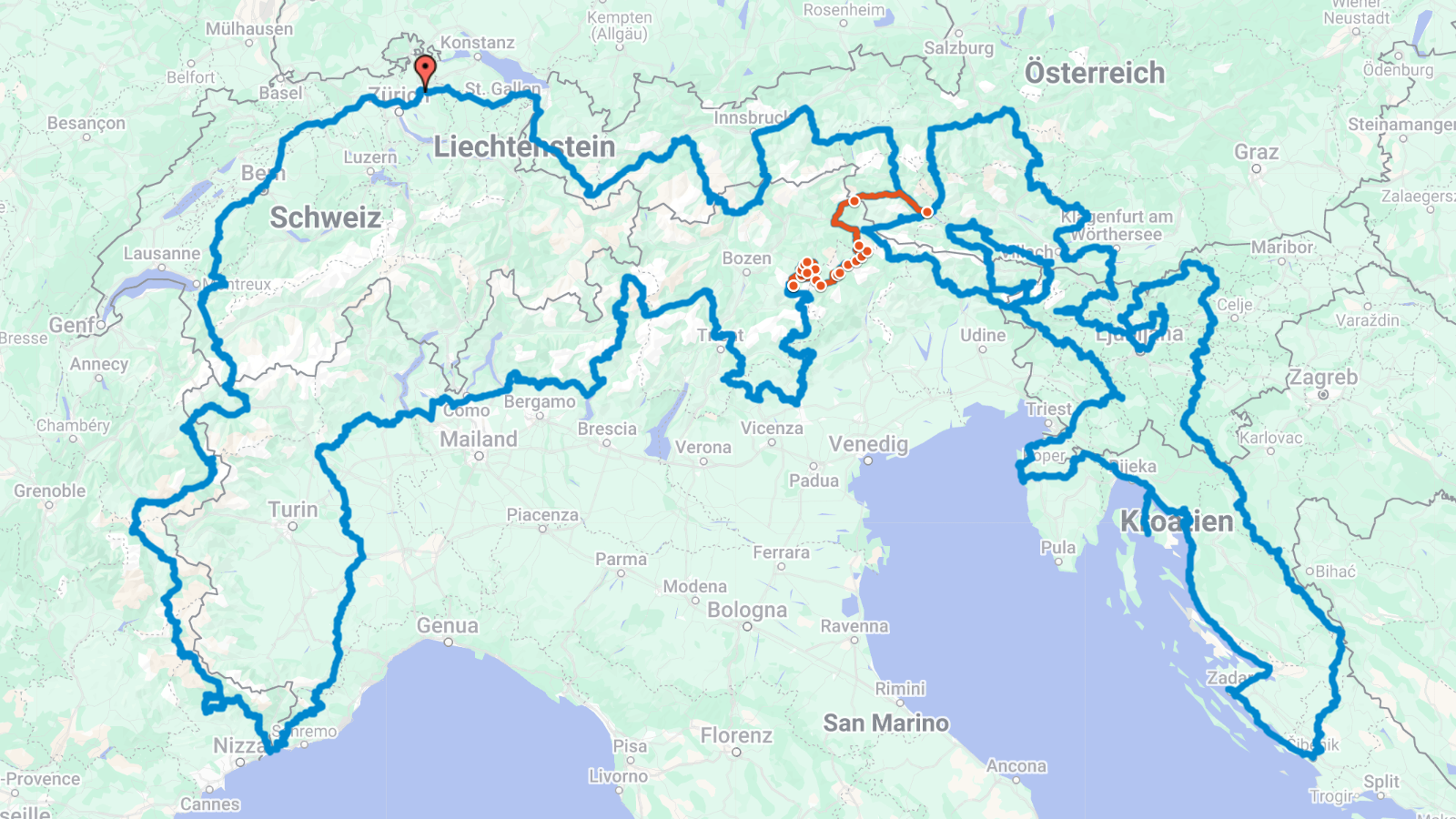Etappe 08: Pozza di Fassa –&nbsp;Lienz