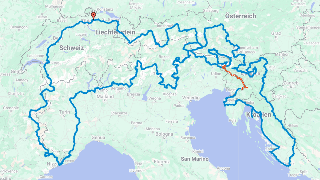Etappe 11: Bovec –&nbsp;Postojna