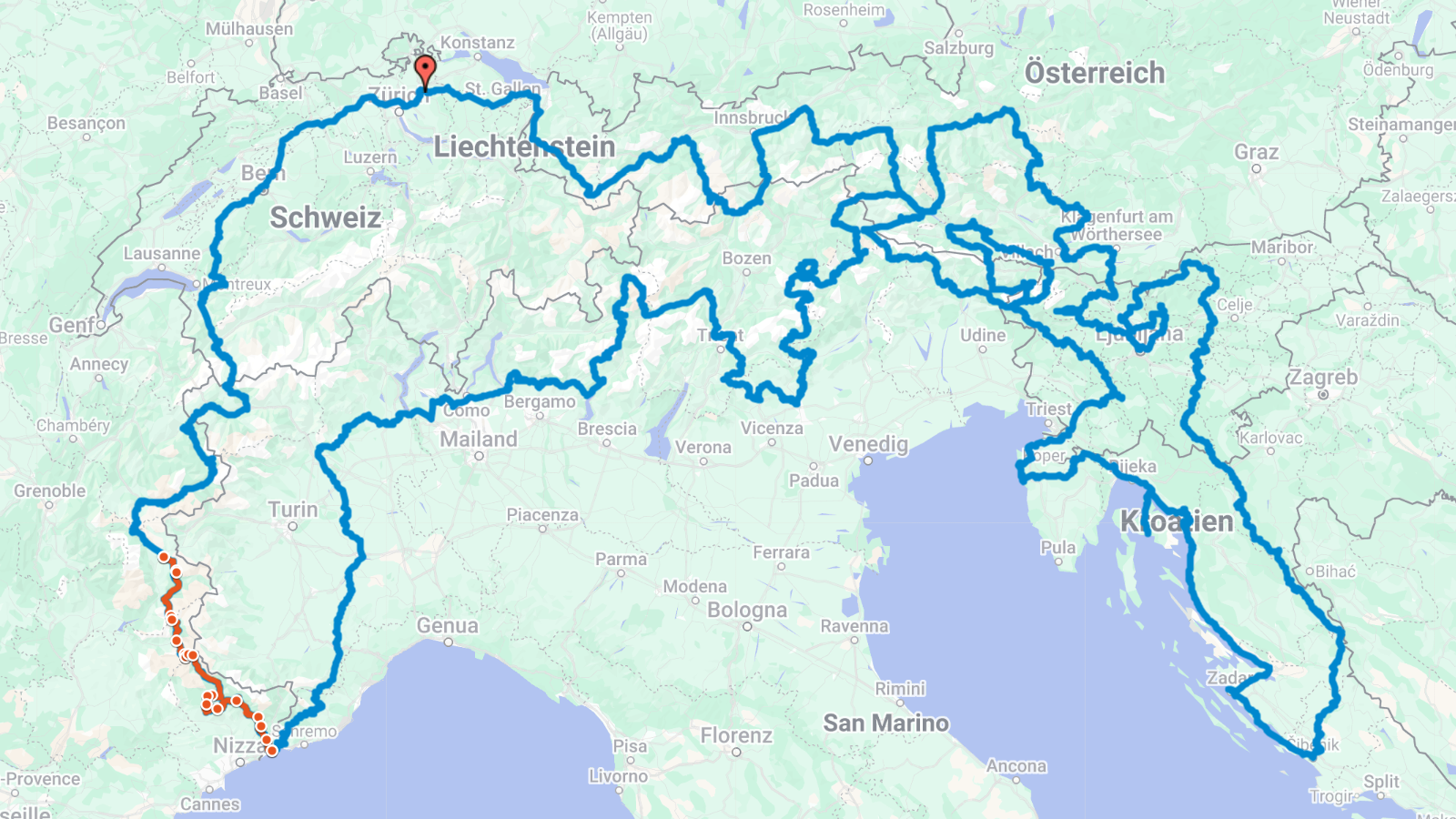 Etappe 03: Briançon –&nbsp;Menton